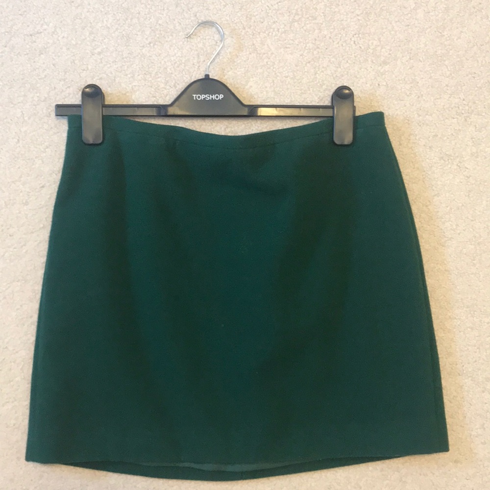 Madewell Green Mini Skirt